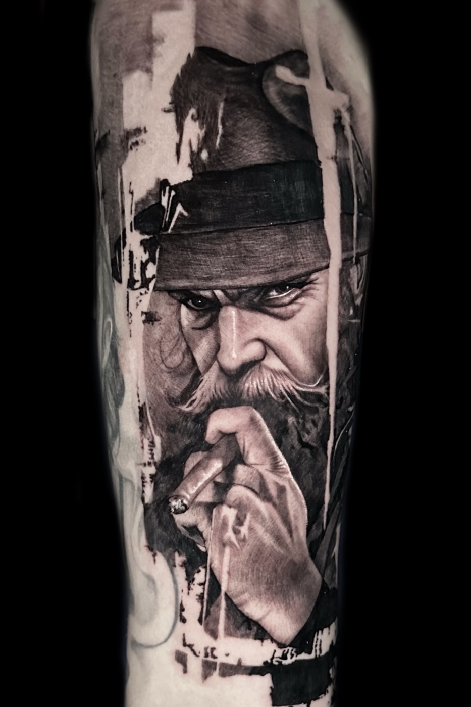 Black and grey tattoo by Rafael Cassaro