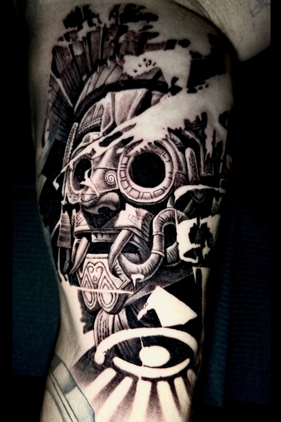 Black and grey tattoo by Rafael Cassaro