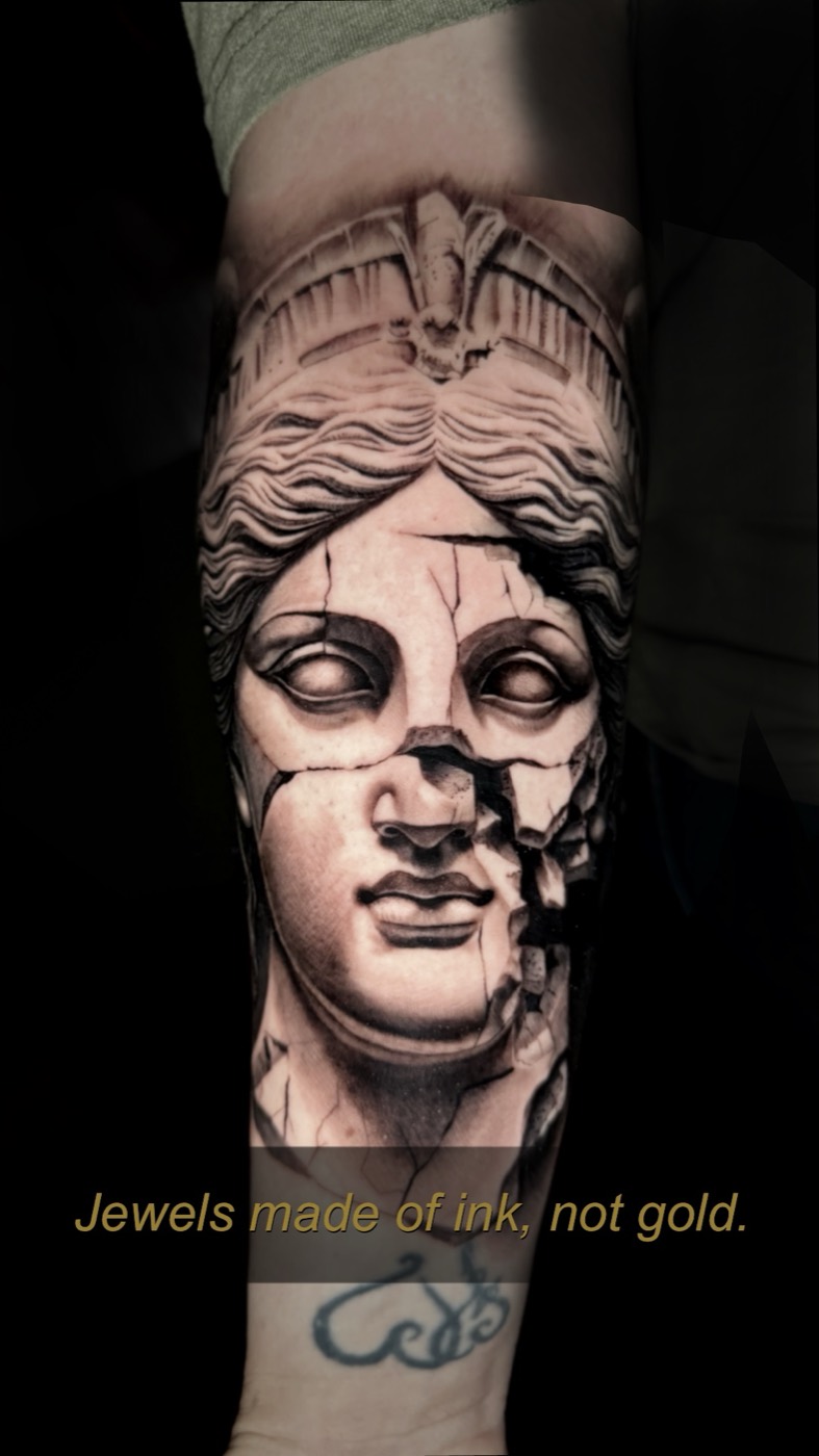 Black and grey tattoo by Rafael Cassaro